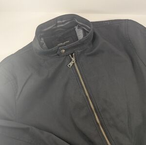 Banana Republic Bomber Moto Style Black Jacket